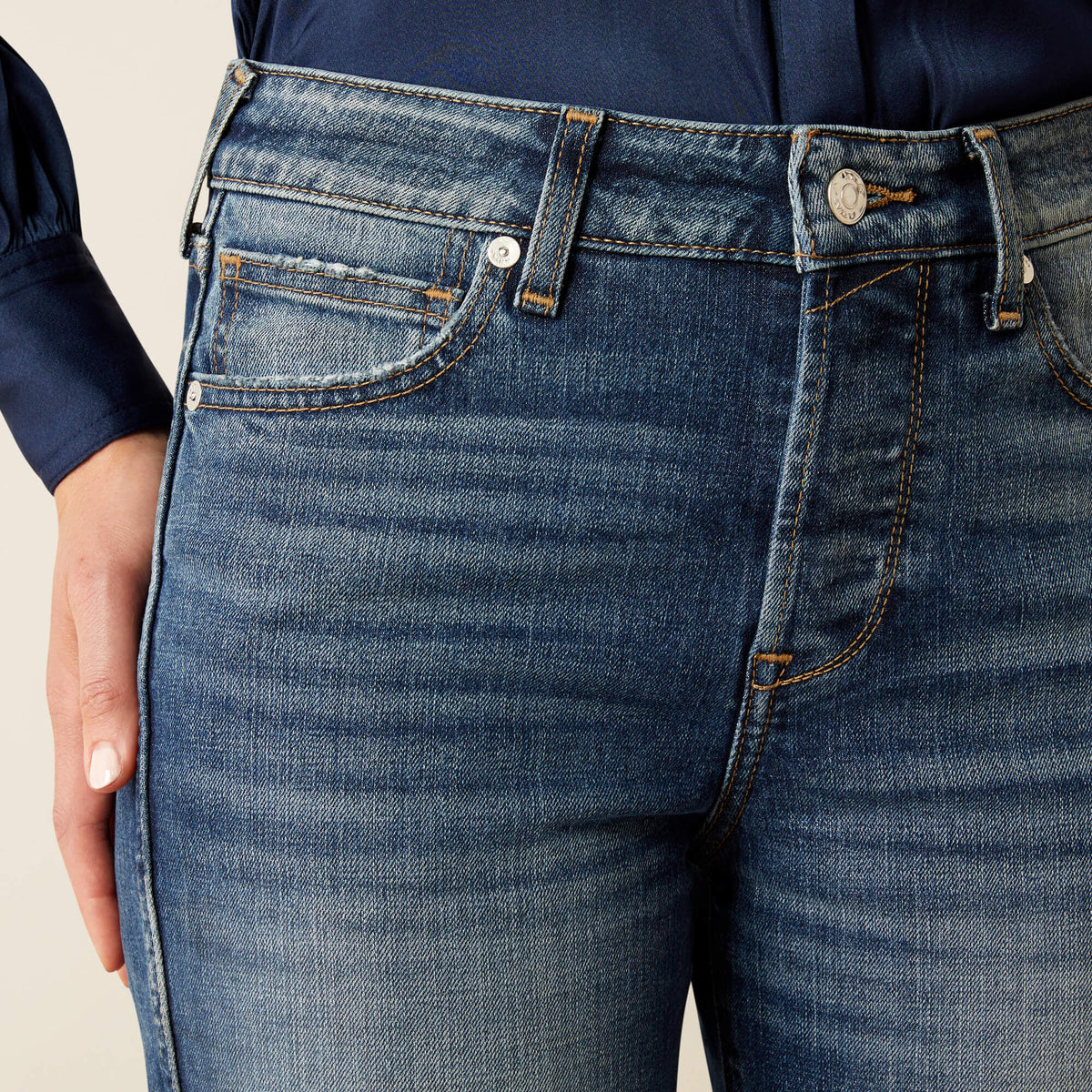 Ariat Best Seller High Rise Bridle Slim Straight Leg Jeans
