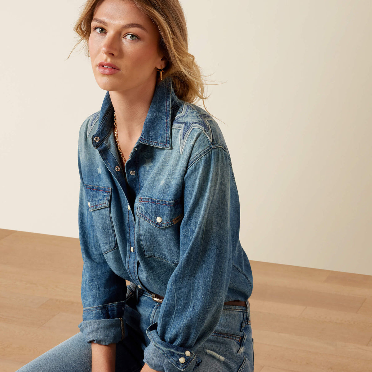 Ariat Best Price Americana Denim Shirt