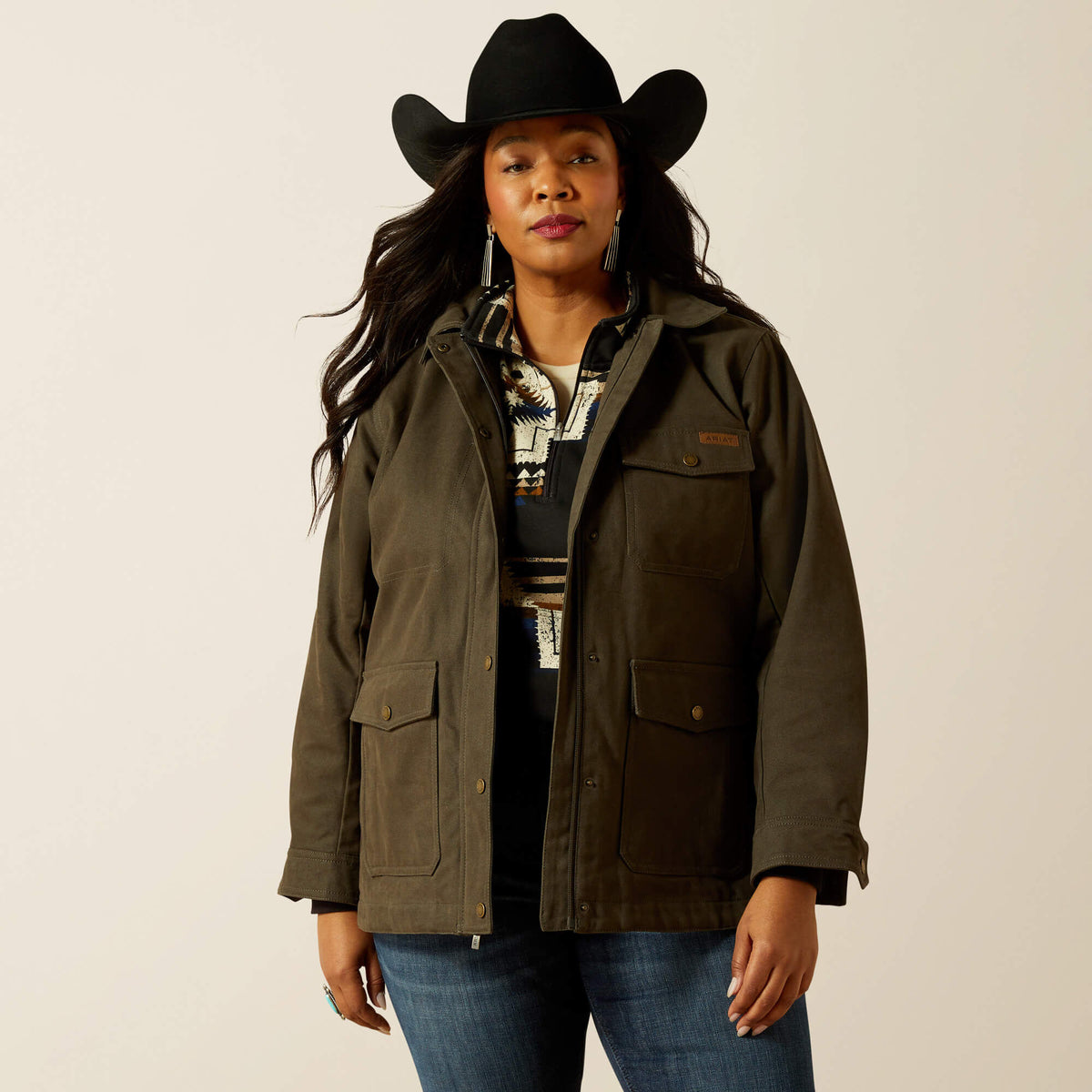 Ariat Top Pick Western Canvas Chore Jacket