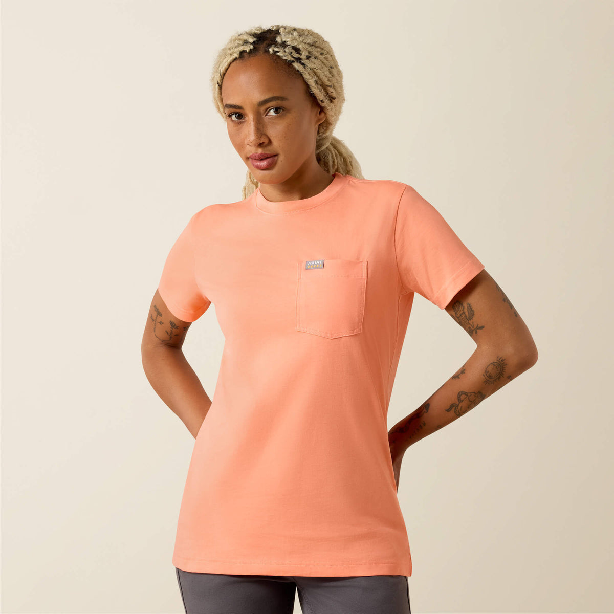 Ariat Signature Rebar Cotton Strong Anvil Logo T-Shirt