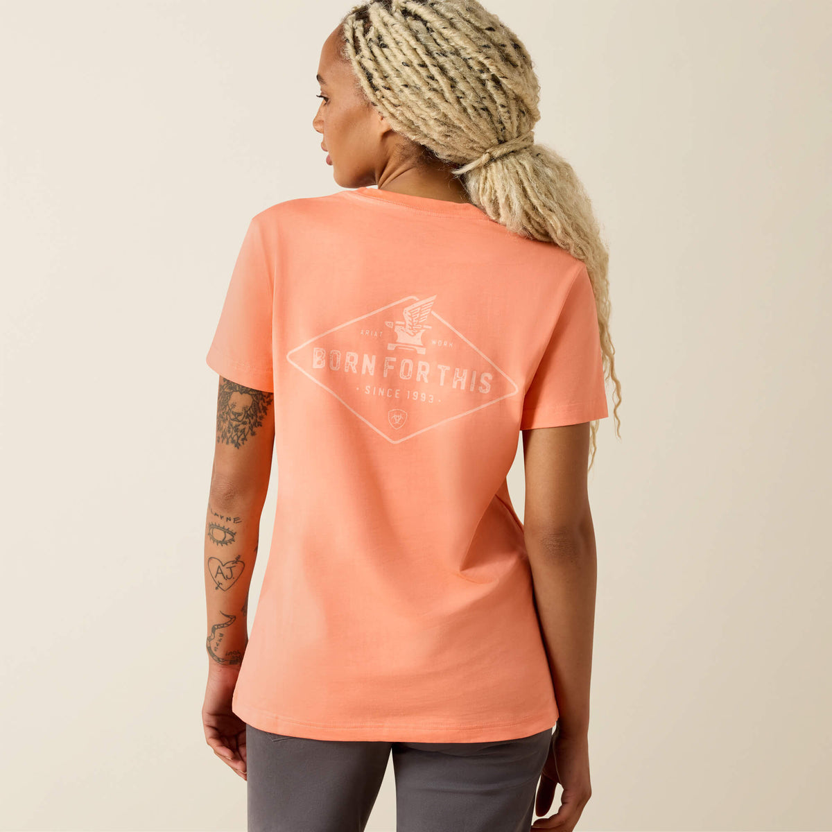Ariat Signature Rebar Cotton Strong Anvil Logo T-Shirt