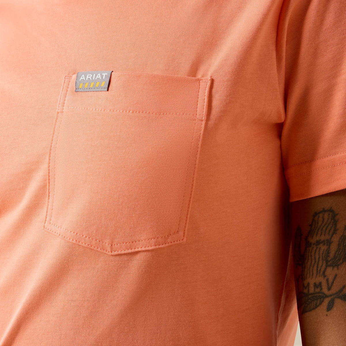 Ariat Signature Rebar Cotton Strong Anvil Logo T-Shirt