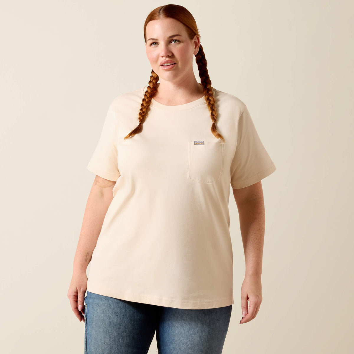 Ariat Popular Rebar Cotton Strong Anvil Logo T-Shirt
