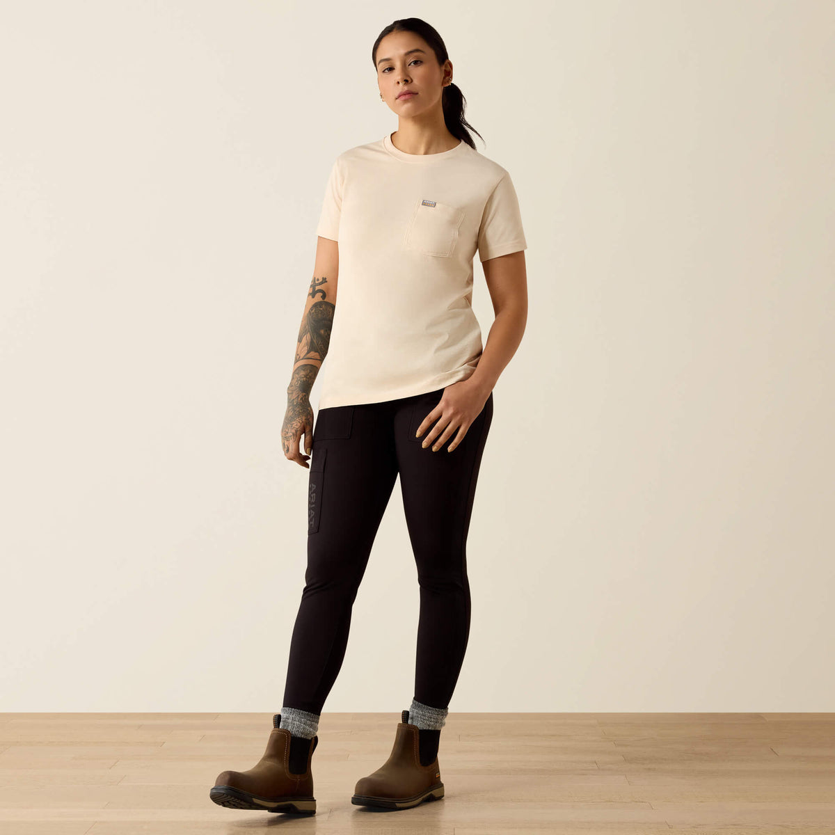 Ariat Popular Rebar Cotton Strong Anvil Logo T-Shirt