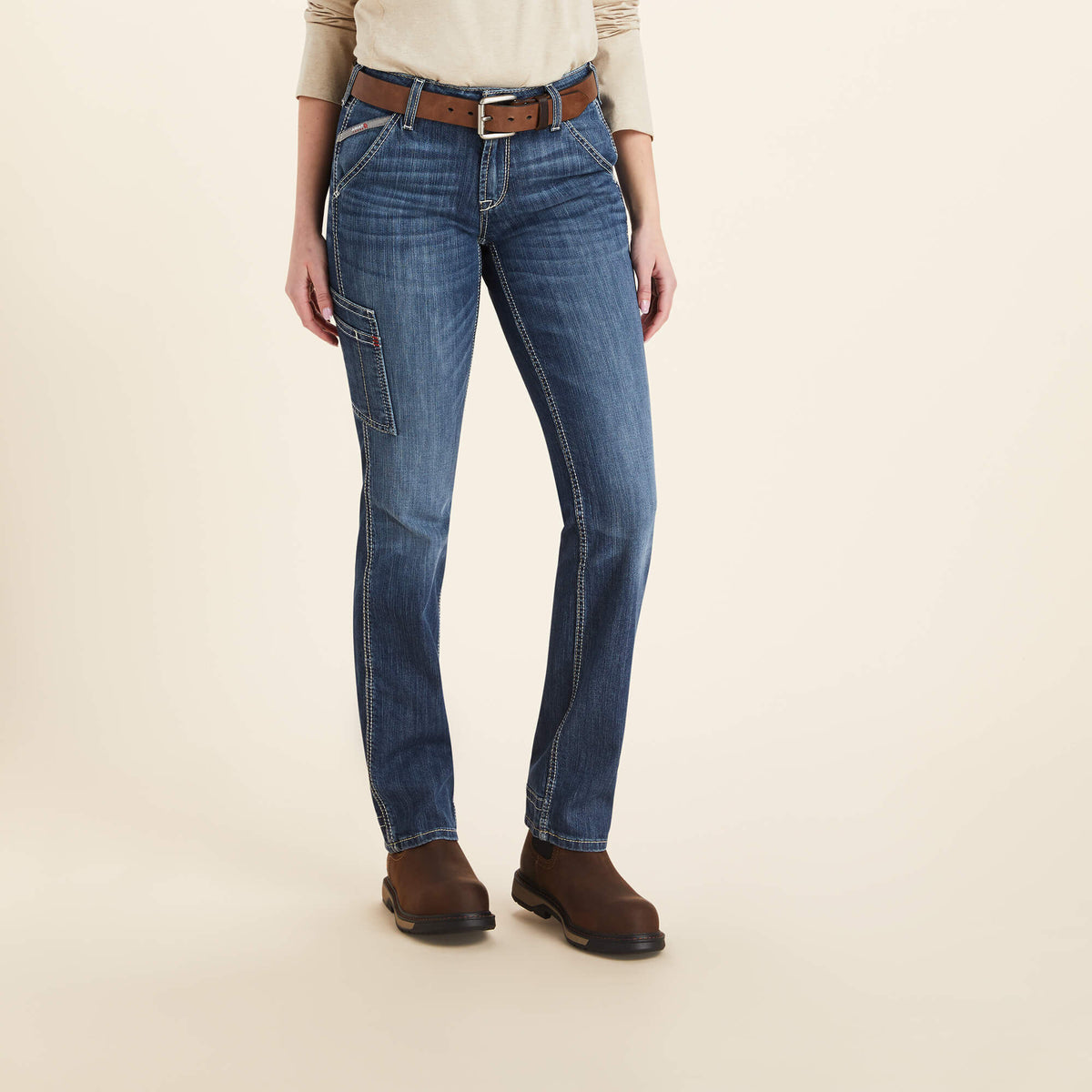 Ariat Popular FR Perfect Rise Perfect Rise DuraLight Stretch Cell Phone DuraStretch Straight Leg Jeans