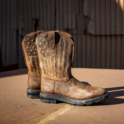 Ariat Customer Favorite Sierra Shock Shield Patriot Work Boot