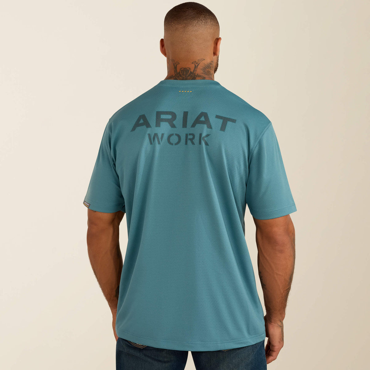 Ariat Signature Rebar Heat Fighter Textured Logo T-Shirt