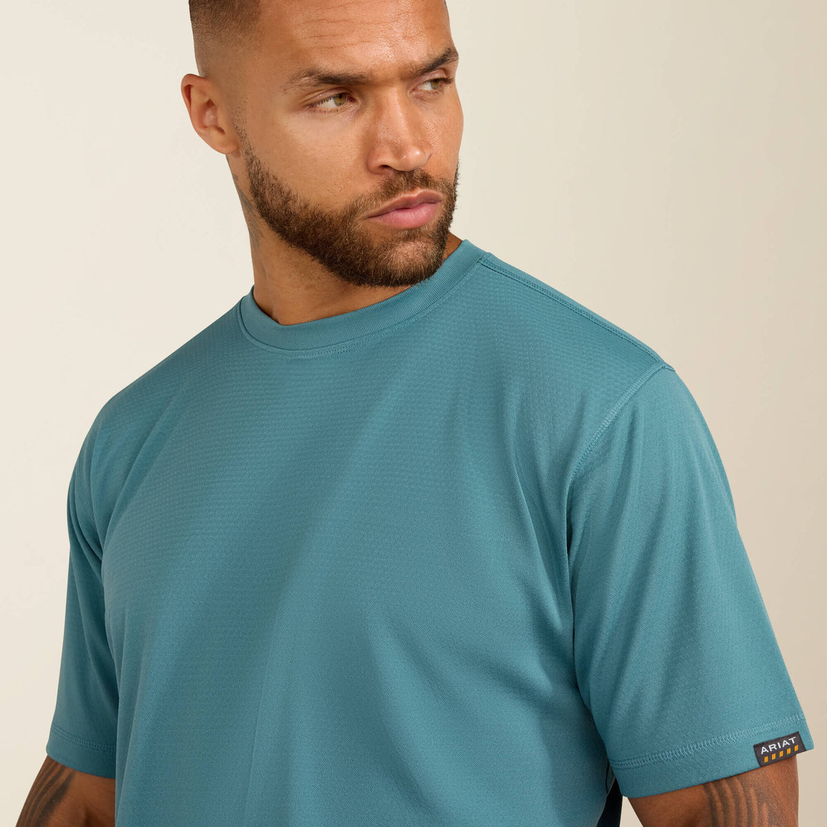 Ariat Signature Rebar Heat Fighter Textured Logo T-Shirt