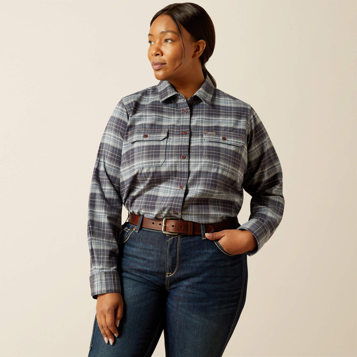 Ariat Best Price Rebar DuraStretch Flannel Tunic