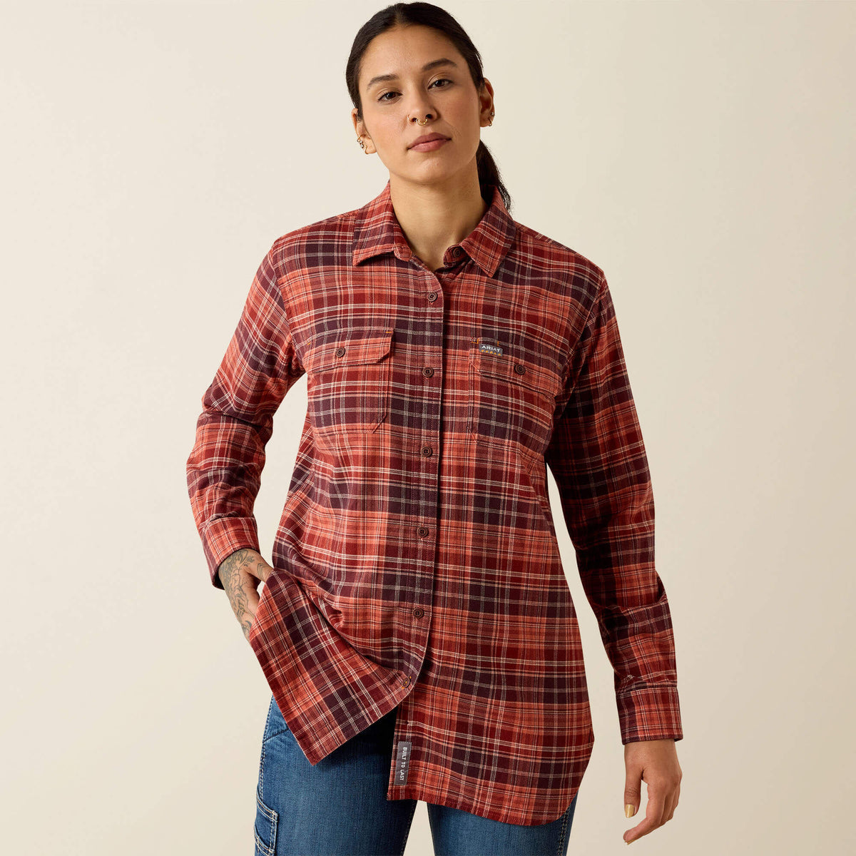 Ariat Essential Rebar DuraStretch Flannel Tunic