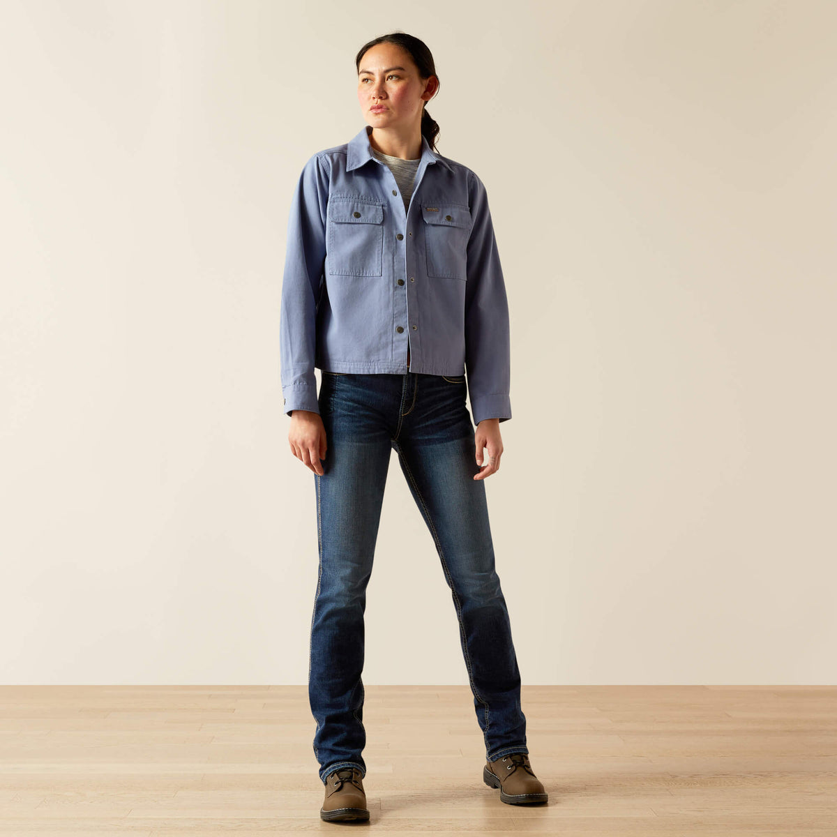 Ariat Great Value Rebar Cropped Woven Shirt Jacket