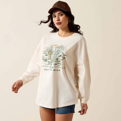 Ariat Premium Canvas Oversized Long Sleeve T-Shirt