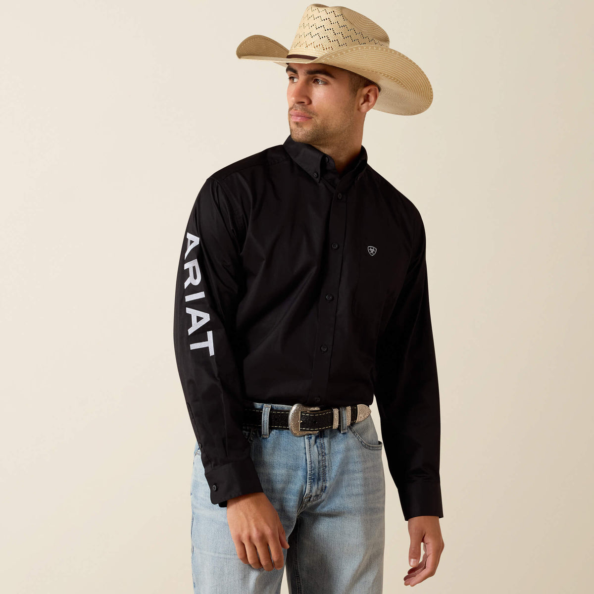 Ariat Hot Sale Team Logo Lightweight Twill Classic Fit Shirt