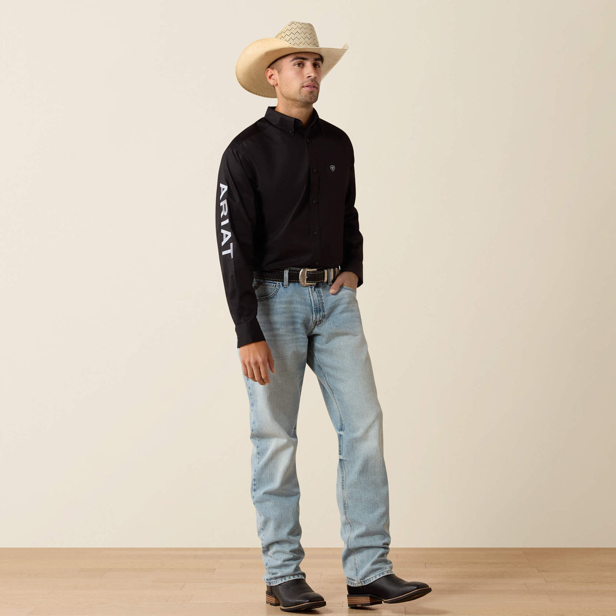 Ariat Hot Sale Team Logo Lightweight Twill Classic Fit Shirt