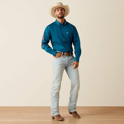 Ariat Hot Sale Team Logo Lightweight Twill Classic Fit Shirt