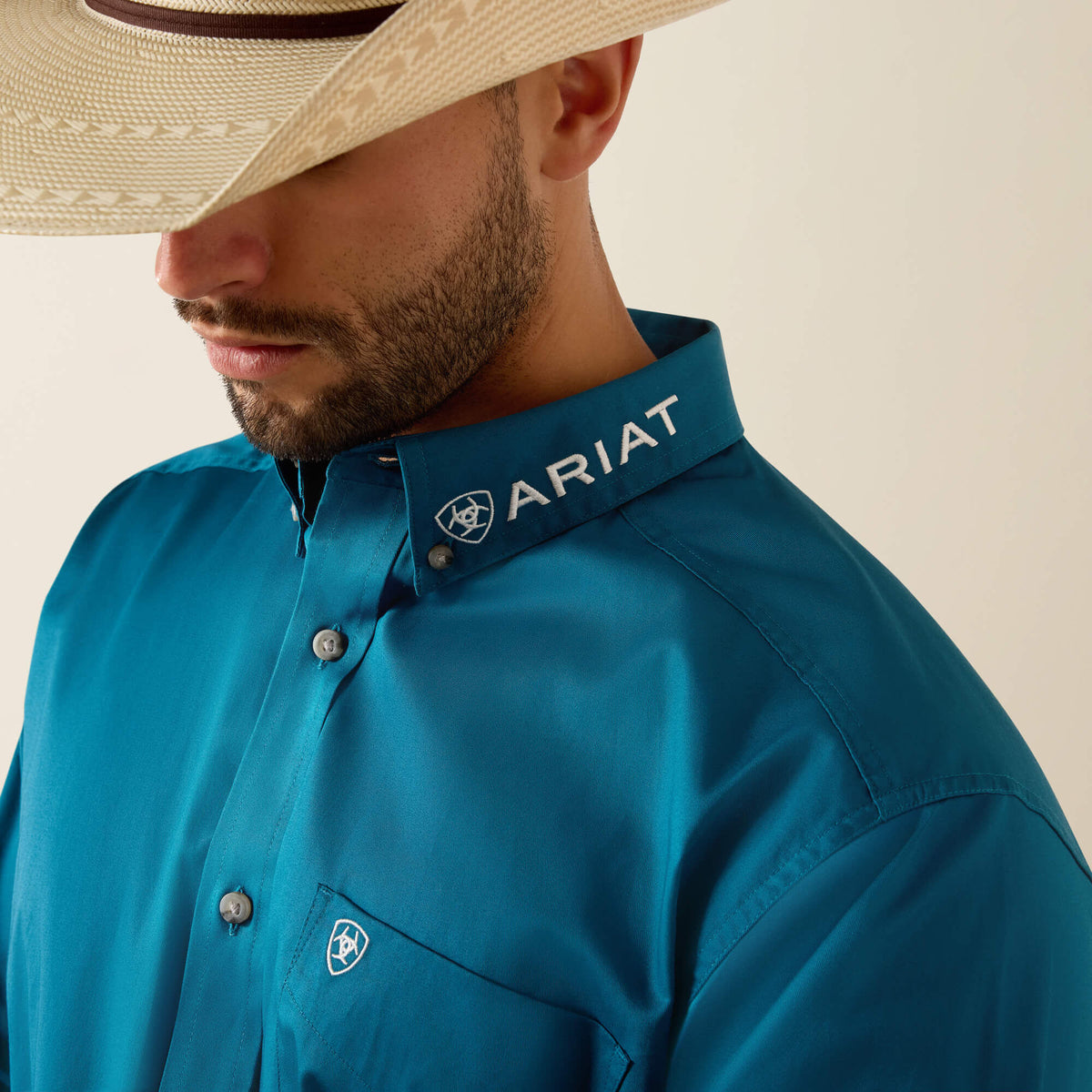 Ariat Hot Sale Team Logo Lightweight Twill Classic Fit Shirt