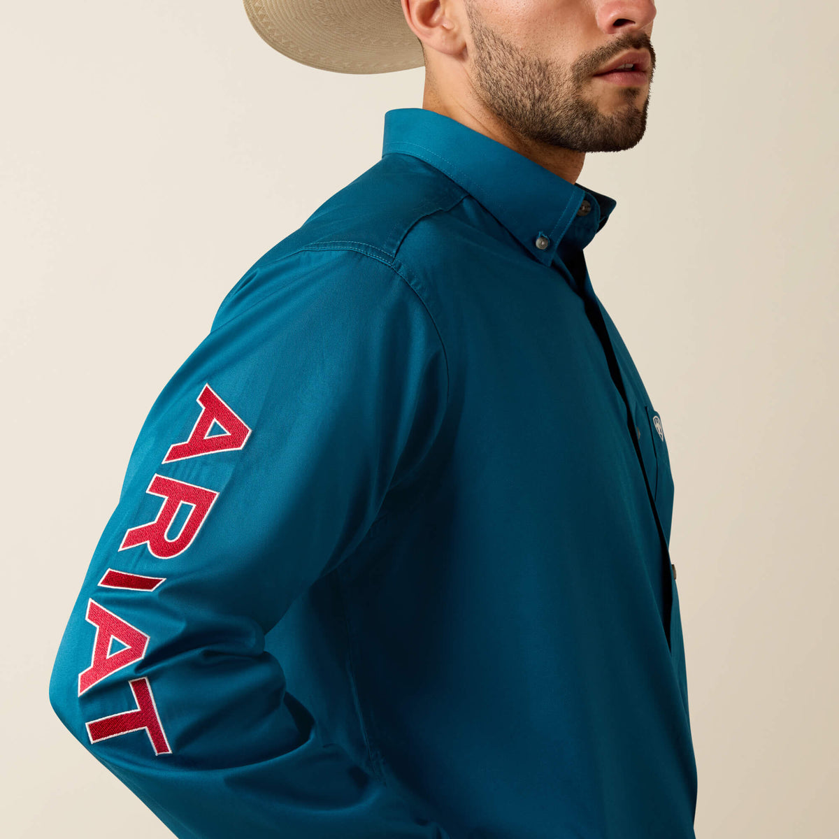 Ariat Hot Sale Team Logo Lightweight Twill Classic Fit Shirt