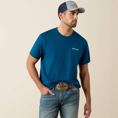 Ariat Latest Ariat Liquid Stamp Flag Classic Fit T-Shirt